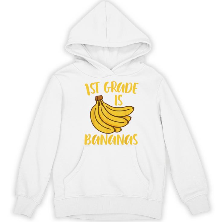 1st Grade Is Bananas Teacher Teaching Back To School Women's Hoodie, novelty gifts, funny gifts