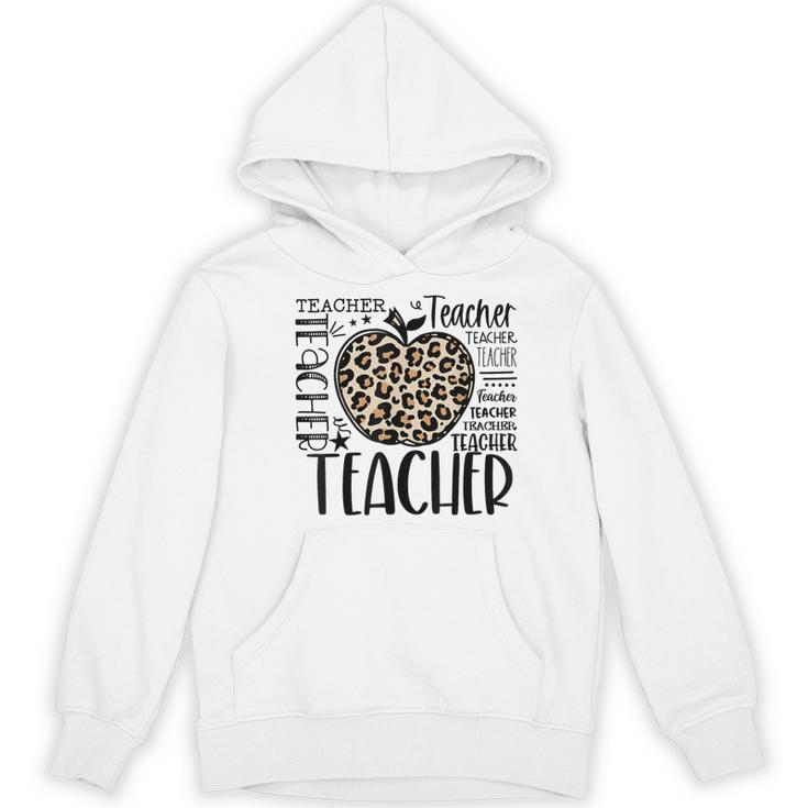 Back To School Teacher Life Apple Leopard Teacher Women Women's Hoodie, novelty gifts, funny gifts Back To School Teacher Life Apple Leopard Teacher Women Women's Hoodie, novelty gifts, funny gifts