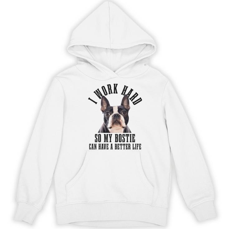 Bostie Mama Dog Dad Boston Terrier For Men Women Women's Hoodie, novelty gifts, funny gifts