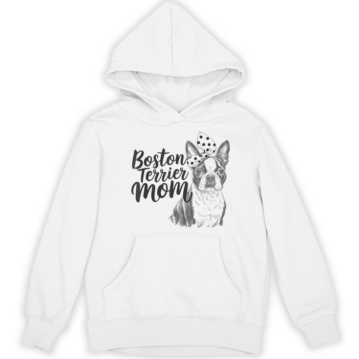 Boston Terrier Dog Bostie Mom Idea For Women Women's Hoodie, novelty gifts, funny gifts