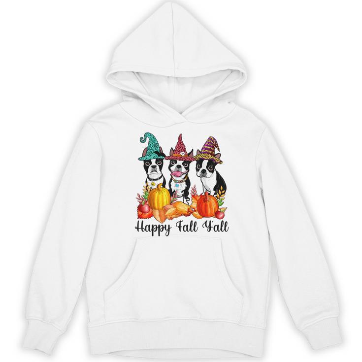 Boston Terrier Dog Lover Fall Ya'Ll Halloween Costume Men Women Women's Hoodie, novelty gifts, funny gifts