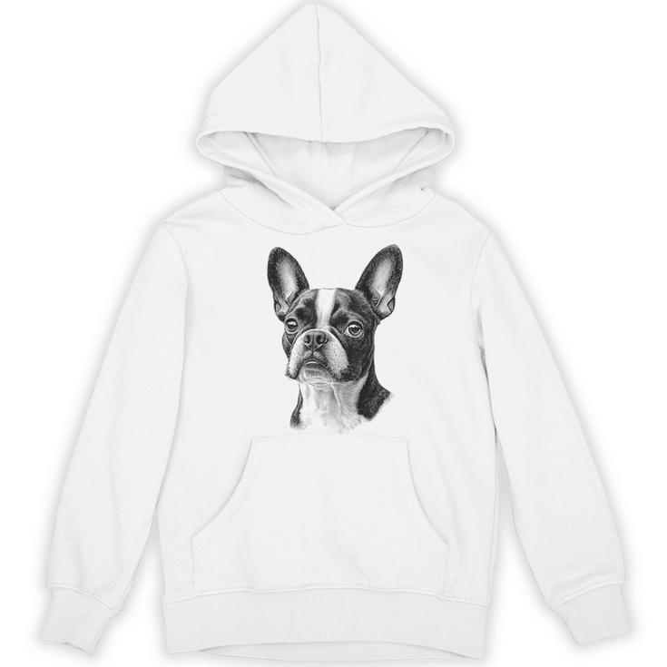 Boston Terrier Dog Motif Pet Illustration Boston Terrier For Men Women Kids Women's Hoodie, novelty gifts, funny gifts