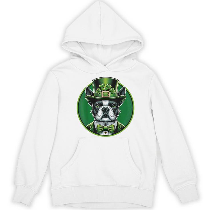 Boston Terrier Dog St Patricks Day Irish Pet Lover Men Women Kids Women's Hoodie, novelty gifts, funny gifts