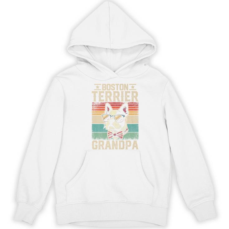 Boston Terrier Grandpa Dog Lover Father's Day Premium Women's Hoodie, novelty gifts, funny gifts