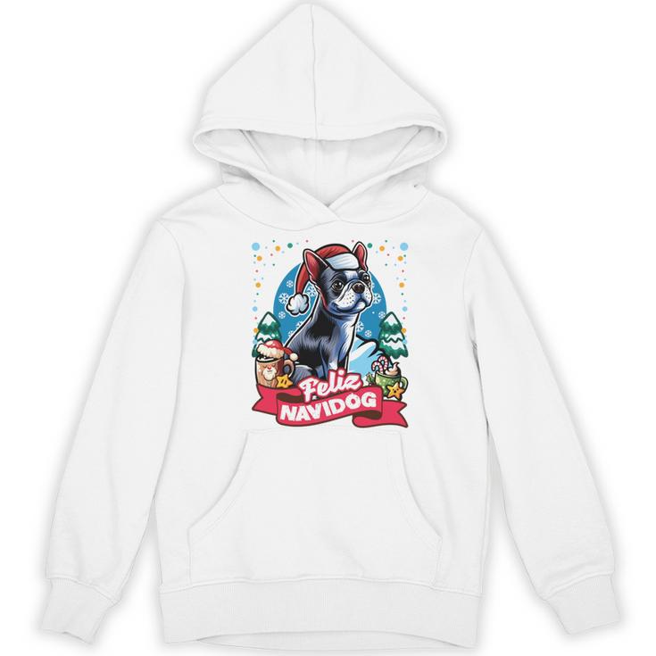 Boston Terrier Santa Claus Coffee Mug Merry Christmas Dogs Women's Hoodie, novelty gifts, funny gifts
