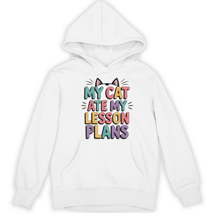 My Cat Ate My Lesson Plans Teacher Cat Humor Women's Hoodie, novelty gifts, funny gifts My Cat Ate My Lesson Plans Teacher Cat Humor Women's Hoodie, novelty gifts, funny gifts