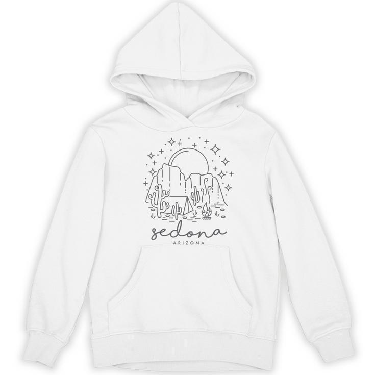 Cool Vintage Cactus Sedona Arizona Camping Souvenir Women's Hoodie, novelty gifts, funny gifts