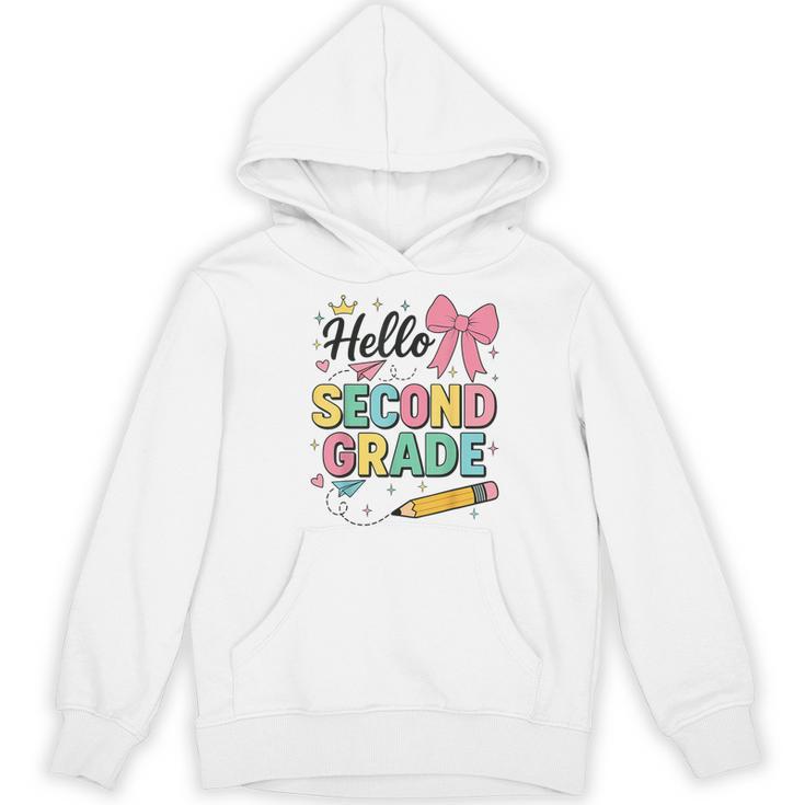 Cute Hello Second Grade Back To School Coquette Teacher Girl Women's Hoodie, novelty gifts, funny gifts Cute Hello Second Grade Back To School Coquette Teacher Girl Women's Hoodie, novelty gifts, funny gifts