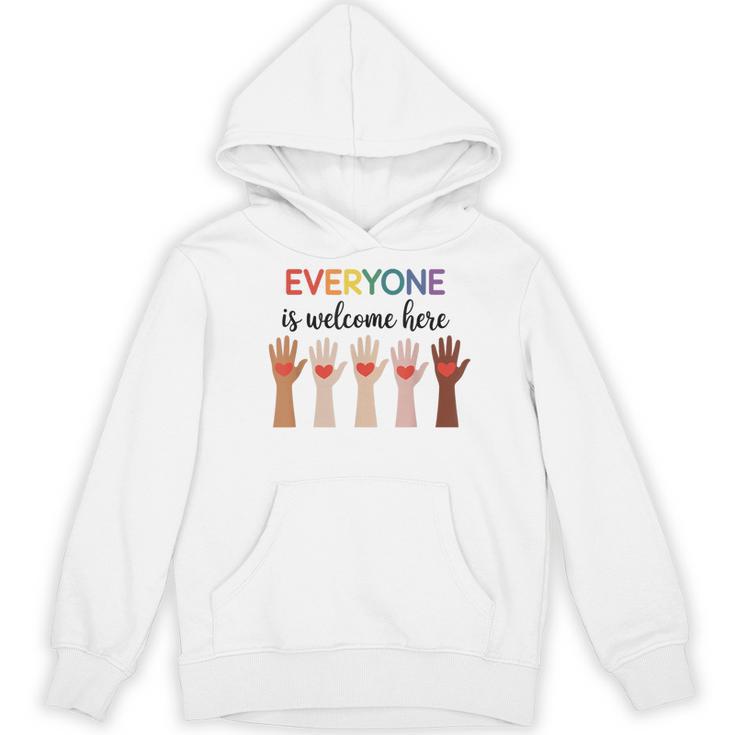 Everyone Is Welcome Here Idaho Teacher Women's Hoodie, novelty gifts, funny gifts Everyone Is Welcome Here Idaho Teacher Women's Hoodie, novelty gifts, funny gifts