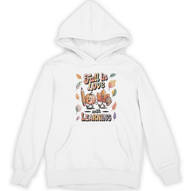 Fall In Love With Learning Teacher Autumn School Women's Hoodie, novelty gifts, funny gifts Fall In Love With Learning Teacher Autumn School Women's Hoodie, novelty gifts, funny gifts