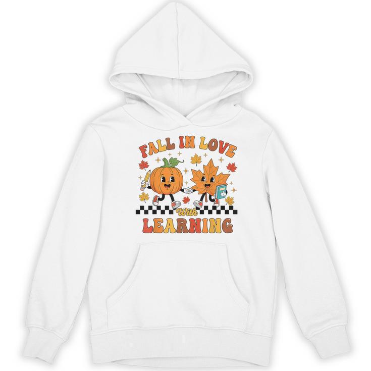 Fall In Love With Learning Teacher Student Autumn Pumpkin Women's Hoodie, novelty gifts, funny gifts Fall In Love With Learning Teacher Student Autumn Pumpkin Women's Hoodie, novelty gifts, funny gifts