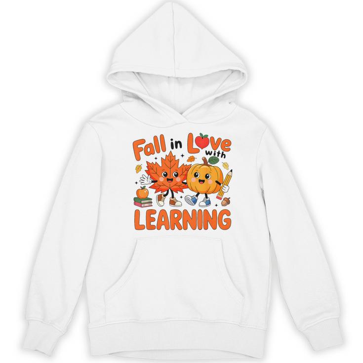 Fall In Love With Learning Thanksgiving Teacher Student Kids Women's Hoodie, novelty gifts, funny gifts Fall In Love With Learning Thanksgiving Teacher Student Kids Women's Hoodie, novelty gifts, funny gifts