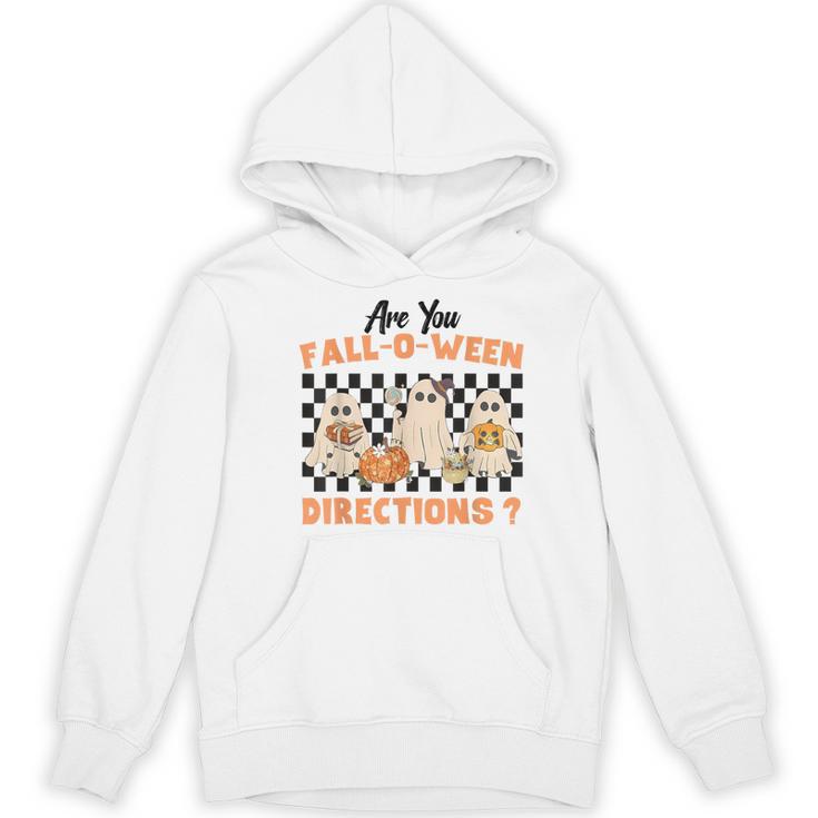 Are You Fall-O-Ween Directions Halloween Ghost Fall Teacher Women's Hoodie, novelty gifts, funny gifts
