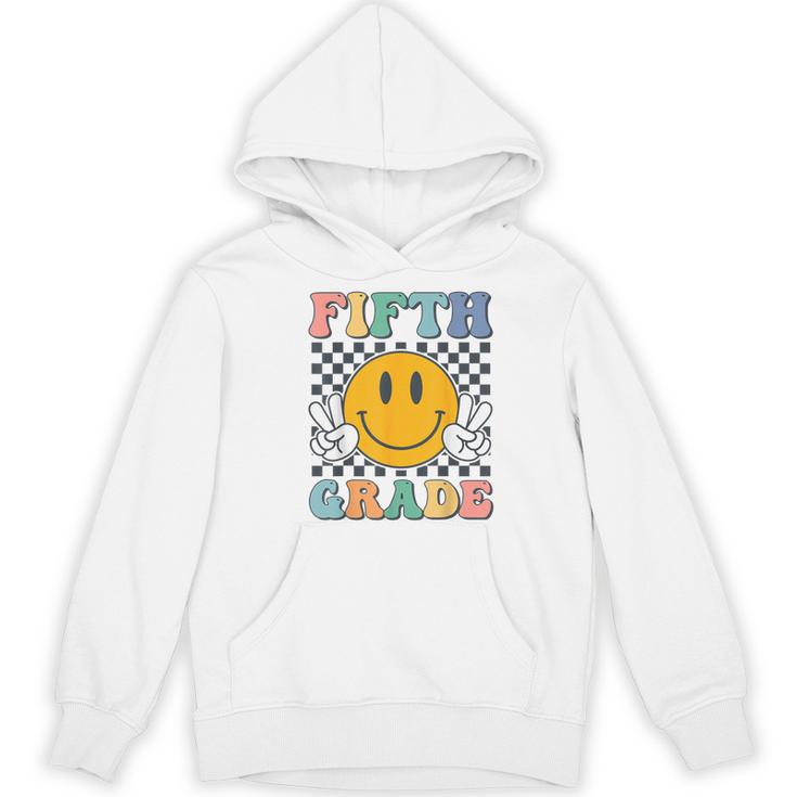 Fifth Grade Team Teachers Boys Girls Retro Smile 5th Grade Women's Hoodie, novelty gifts, funny gifts