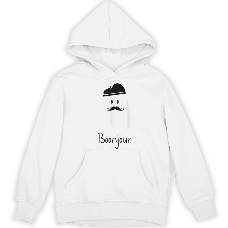 French Teacher Halloween Bonjour Ghost Women's Hoodie, novelty gifts, funny gifts