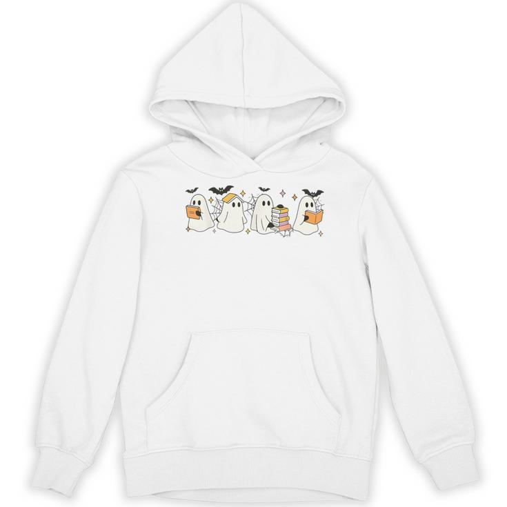 Ghosts Reading Books Library Halloween Teacher Men Women Kid Women's Hoodie, novelty gifts, funny gifts