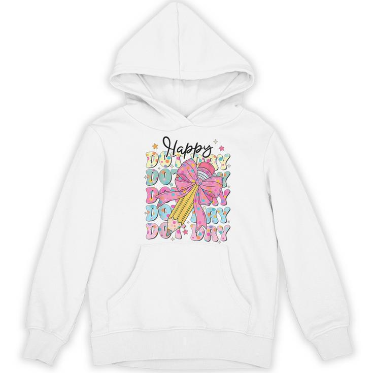 Happy Dot Day 2025 Coquette Bow Teachers Kids Boys Girls Women's Hoodie, novelty gifts, funny gifts Happy Dot Day 2025 Coquette Bow Teachers Kids Boys Girls Women's Hoodie, novelty gifts, funny gifts