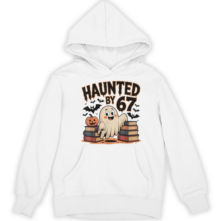 Haunted By 67 Teacher Ghost Pumpkin Halloween Costum Women's Hoodie, novelty gifts, funny gifts
