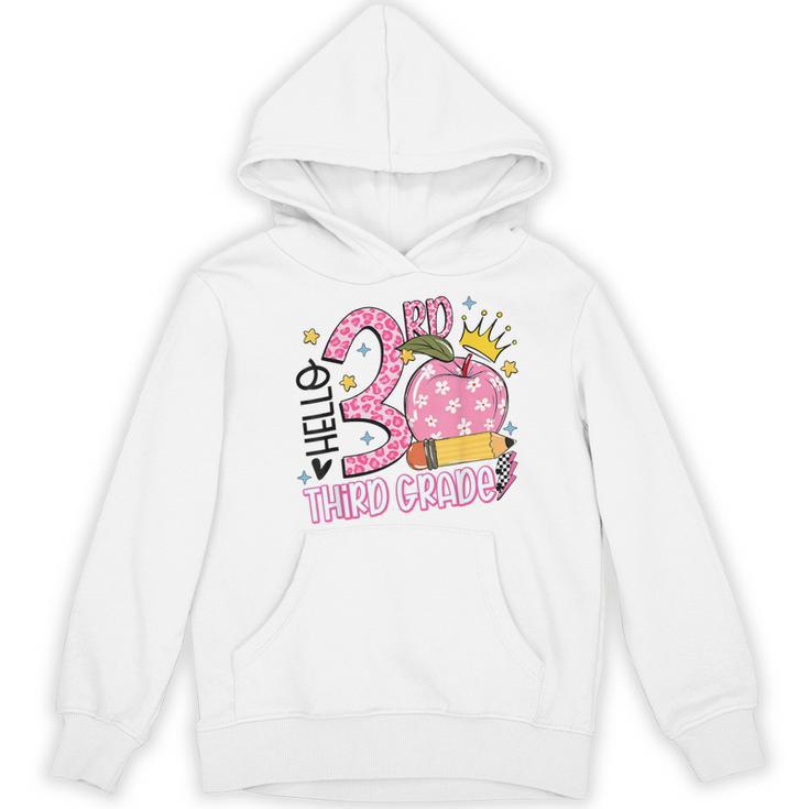 Hello 3rd Third Grade Back To School Pink Leopard Teacher Women's Hoodie, novelty gifts, funny gifts Hello 3rd Third Grade Back To School Pink Leopard Teacher Women's Hoodie, novelty gifts, funny gifts