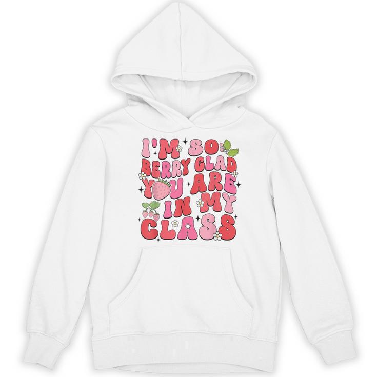 I'm So Berry Glad You Are Strawberry Elementary Teacher Women's Hoodie, novelty gifts, funny gifts