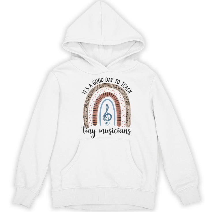 Its A Good Day To Teach Tiny Musicians Music Teacher Rainbow Women's Hoodie, novelty gifts, funny gifts