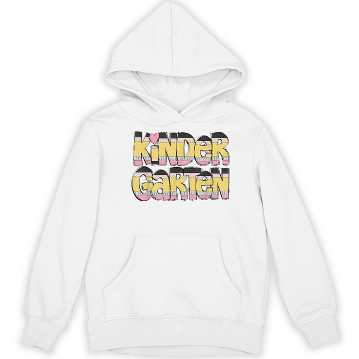 Kindergarten Pencil First Day Of School Teacher Toddler Kids Women's Hoodie, novelty gifts, funny gifts