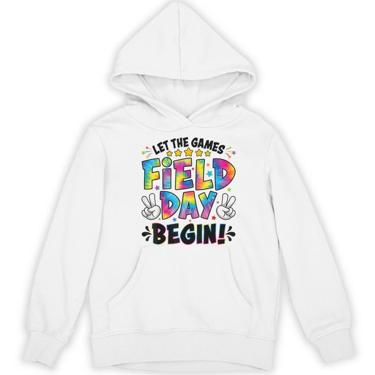 Let The Games Field Day Begin Tie Dye Adults Teacher Kids Women's Hoodie, novelty gifts, funny gifts