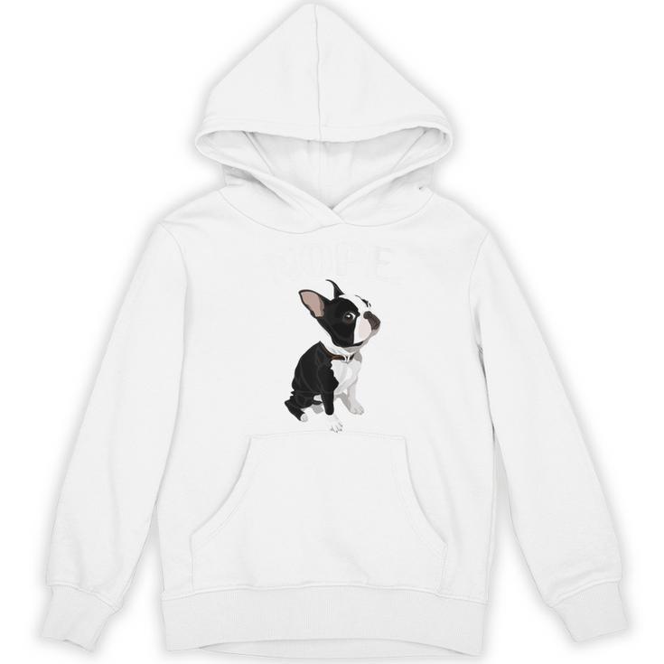 Love NOPE Boston Terrier Dog Lover Women's Hoodie, novelty gifts, funny gifts