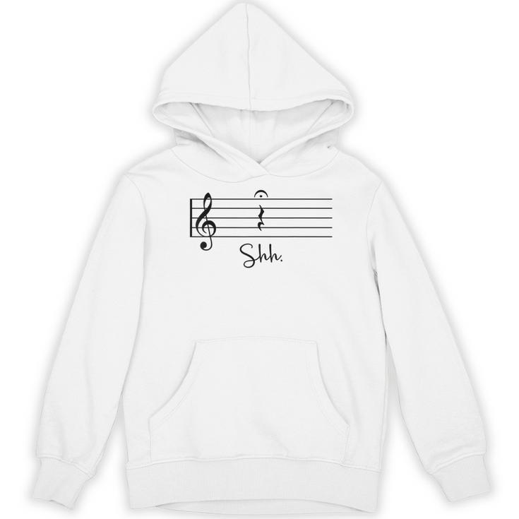 Music Notes Shirt Shh Quarter Fermata Teacher Women's Hoodie, novelty gifts, funny gifts