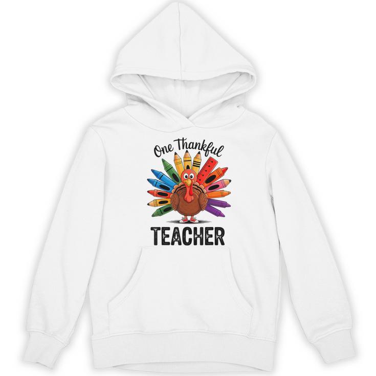 One Thankful Teacher Thanksgiving TurkeyCute Pencil Women's Hoodie, novelty gifts, funny gifts