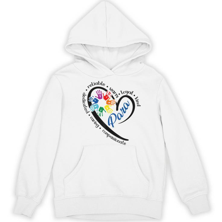 Para Heart Teacher Paraprofessional Paraeducator Men Women Women's Hoodie, novelty gifts, funny gifts