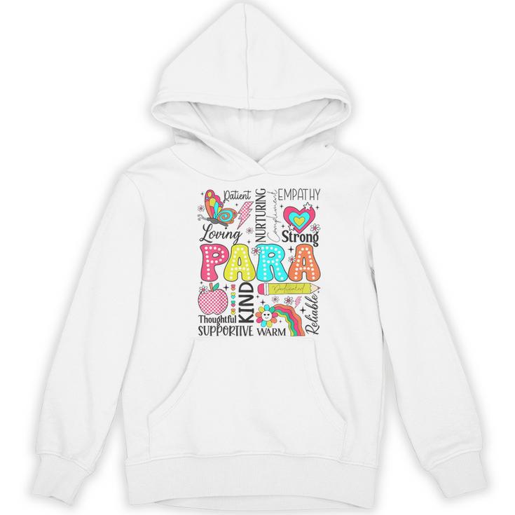 Para Paraprofessional Paraeducator Teacher Back To School Women's Hoodie, novelty gifts, funny gifts