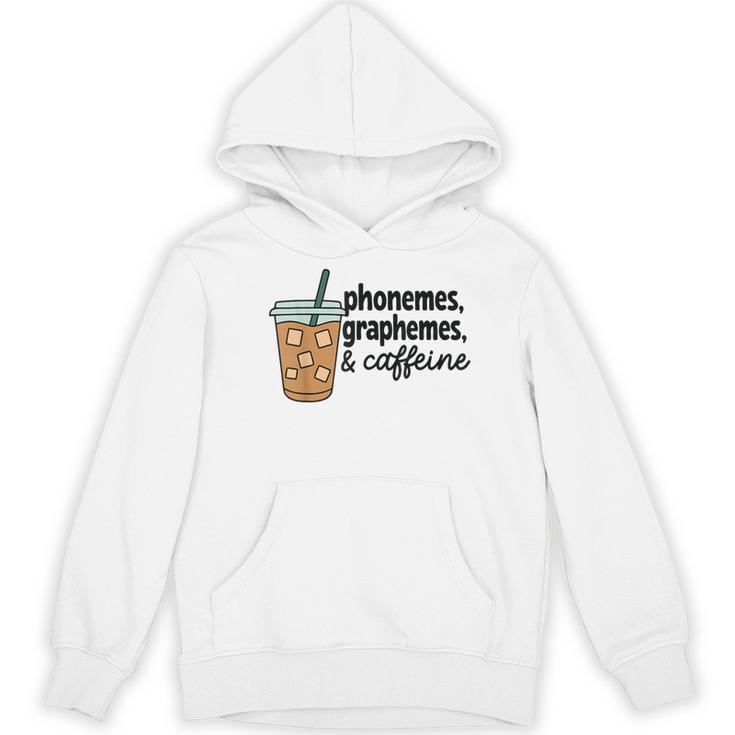 Phonemes Graphemes And Caffeine Coffee Teacher Appreciation Women's Hoodie, novelty gifts, funny gifts Phonemes Graphemes And Caffeine Coffee Teacher Appreciation Women's Hoodie, novelty gifts, funny gifts