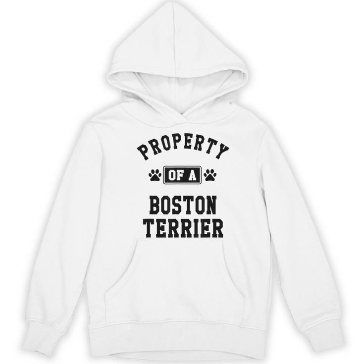 Property Of Boston Terrier Boston Terrier Shirt Women's Hoodie, novelty gifts, funny gifts