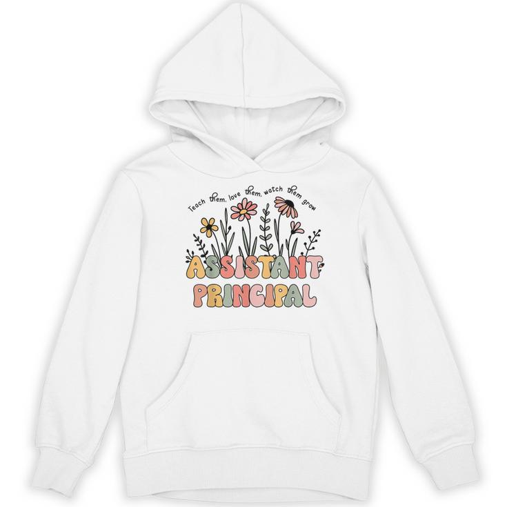 Retro Floral Assistant Principal Shirt For Teachers Day Women's Hoodie, novelty gifts, funny gifts