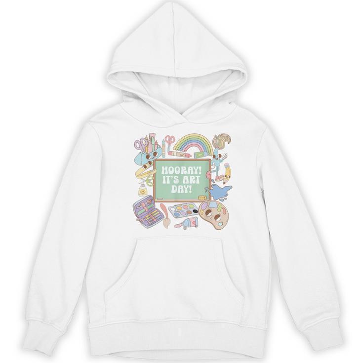 Retro Hooray It's Art Day Art Teacher Back To School Women Women's Hoodie, novelty gifts, funny gifts Retro Hooray It's Art Day Art Teacher Back To School Women Women's Hoodie, novelty gifts, funny gifts