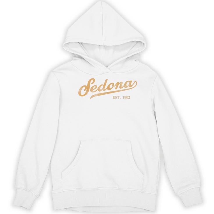 Retro Sedona Script Vintage Throwback Kids Women's Hoodie, novelty gifts, funny gifts