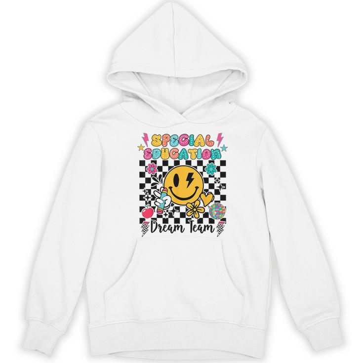 Retro Special Education Squad Groovy Dream Team Teacher Women's Hoodie, novelty gifts, funny gifts