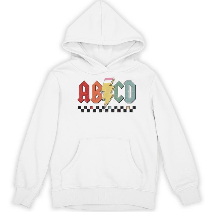 Rock Abcd Back To School Abcd Preschool Teacher Appreciation Women's Hoodie, novelty gifts, funny gifts Rock Abcd Back To School Abcd Preschool Teacher Appreciation Women's Hoodie, novelty gifts, funny gifts