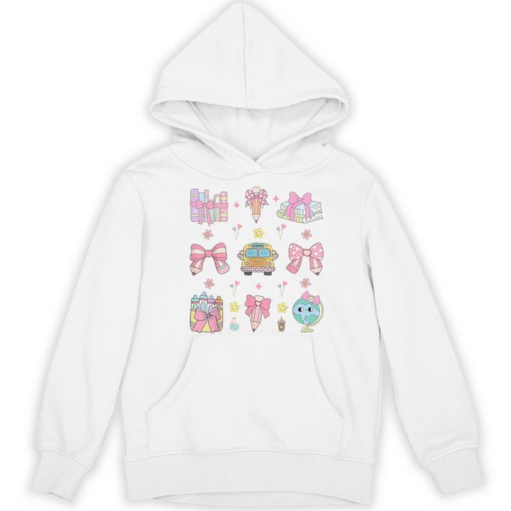 School Pencils And Bows Teacher Bow Coquette Pencil Girls Women's Hoodie, novelty gifts, funny gifts School Pencils And Bows Teacher Bow Coquette Pencil Girls Women's Hoodie, novelty gifts, funny gifts