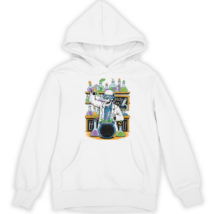 Skeleton Mad Scientist Halloween Costume Science Teacher Women's Hoodie, novelty gifts, funny gifts