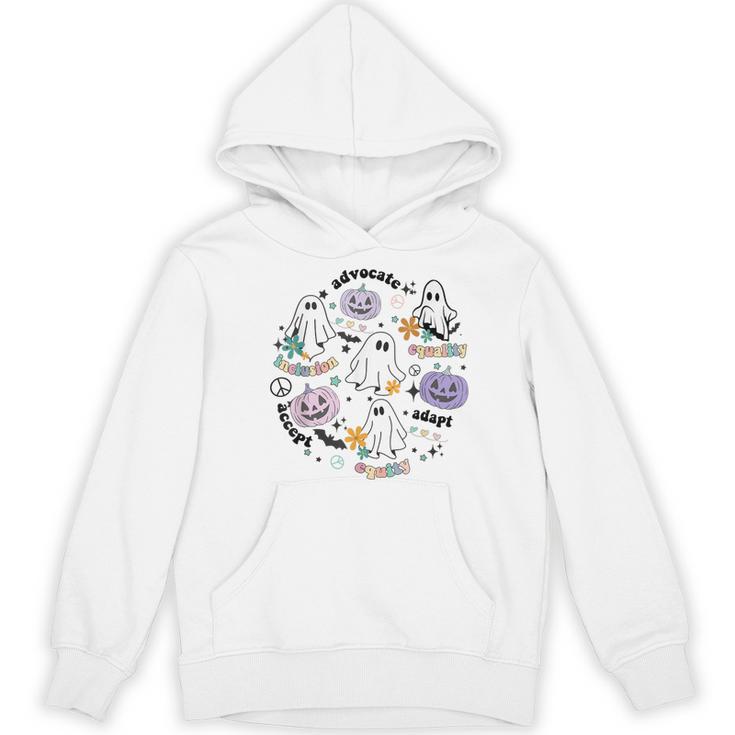 Special Education Teacher Halloween Pumpkin Ghost Inclusion Women's Hoodie, novelty gifts, funny gifts Special Education Teacher Halloween Pumpkin Ghost Inclusion Women's Hoodie, novelty gifts, funny gifts