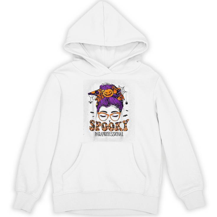 Spooky Paraprofessional Life Halloween Messy Bun Teacher For Men Women Women's Hoodie, novelty gifts, funny gifts Spooky Paraprofessional Life Halloween Messy Bun Teacher For Men Women Women's Hoodie, novelty gifts, funny gifts
