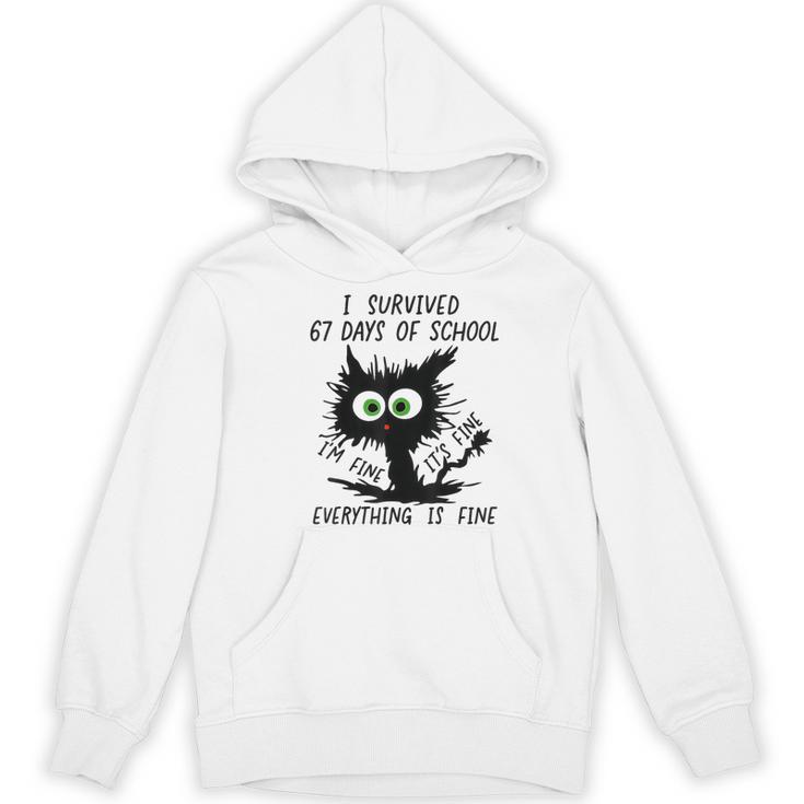 I Survived 67 Days Of School Teachers Students Humor Women's Hoodie, novelty gifts, funny gifts