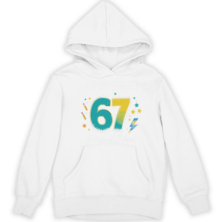 I Survived 67 Days Of School Teachers Students Meme Women's Hoodie, novelty gifts, funny gifts I Survived 67 Days Of School Teachers Students Meme Women's Hoodie, novelty gifts, funny gifts