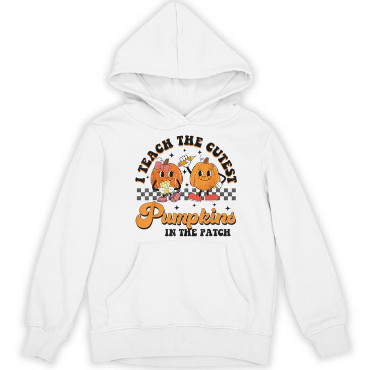 I Teach The Cutest Pumpkins In The Patch Halloween Teacher For Men Women Kids Women's Hoodie, novelty gifts, funny gifts