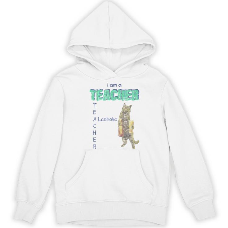 I Am A Teacher Alcoholic Cat Beer Feline Men Women Women's Hoodie, novelty gifts, funny gifts I Am A Teacher Alcoholic Cat Beer Feline Men Women Women's Hoodie, novelty gifts, funny gifts