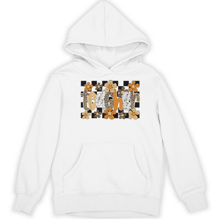 Teacher Appreciation Boho Floral Leopard Checkered Women's Hoodie, novelty gifts, funny gifts Teacher Appreciation Boho Floral Leopard Checkered Women's Hoodie, novelty gifts, funny gifts