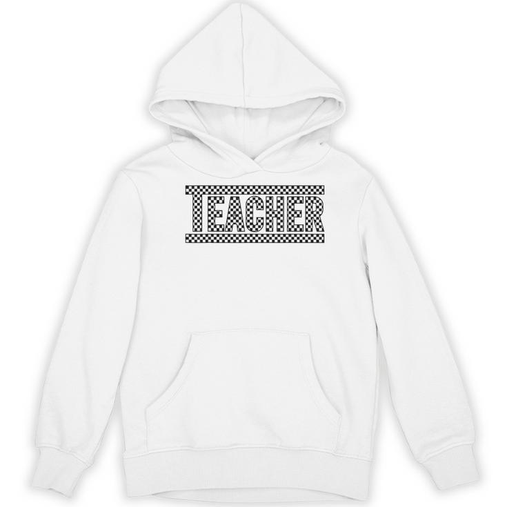 Teacher Checkered Racing Teacher Appreciation Men Women Women's Hoodie, novelty gifts, funny gifts Teacher Checkered Racing Teacher Appreciation Men Women Women's Hoodie, novelty gifts, funny gifts