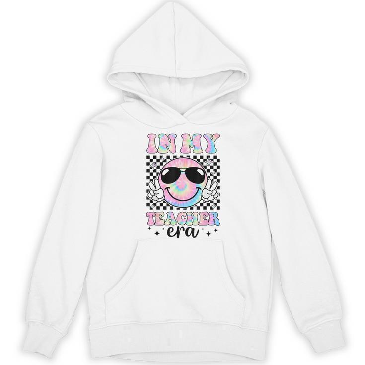 In My Teacher Era Groovy Tie Dye Back To School Cute Teacher Women's Hoodie, novelty gifts, funny gifts